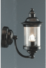 Applique extérieure noir led sur pile miniature 1:12