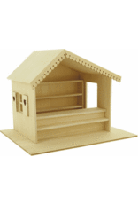 Créal Chalet de Noël en kit, miniature 1:12