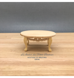 Handelshuset Vega Table basse non peinte miniature 1:12