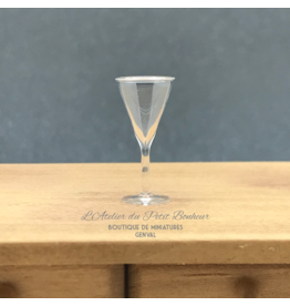 Verre à cocktail conique miniature 1:12