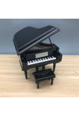 Piano à queue noir miniature 1:12