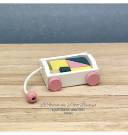 Chariot de blocs miniature 1:12