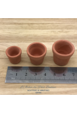 Pots de fleurs (3) miniatures 1:12