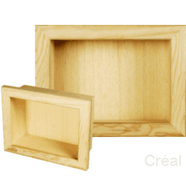 Vitrine en kit (bois et verre) vide  24x18x10cm