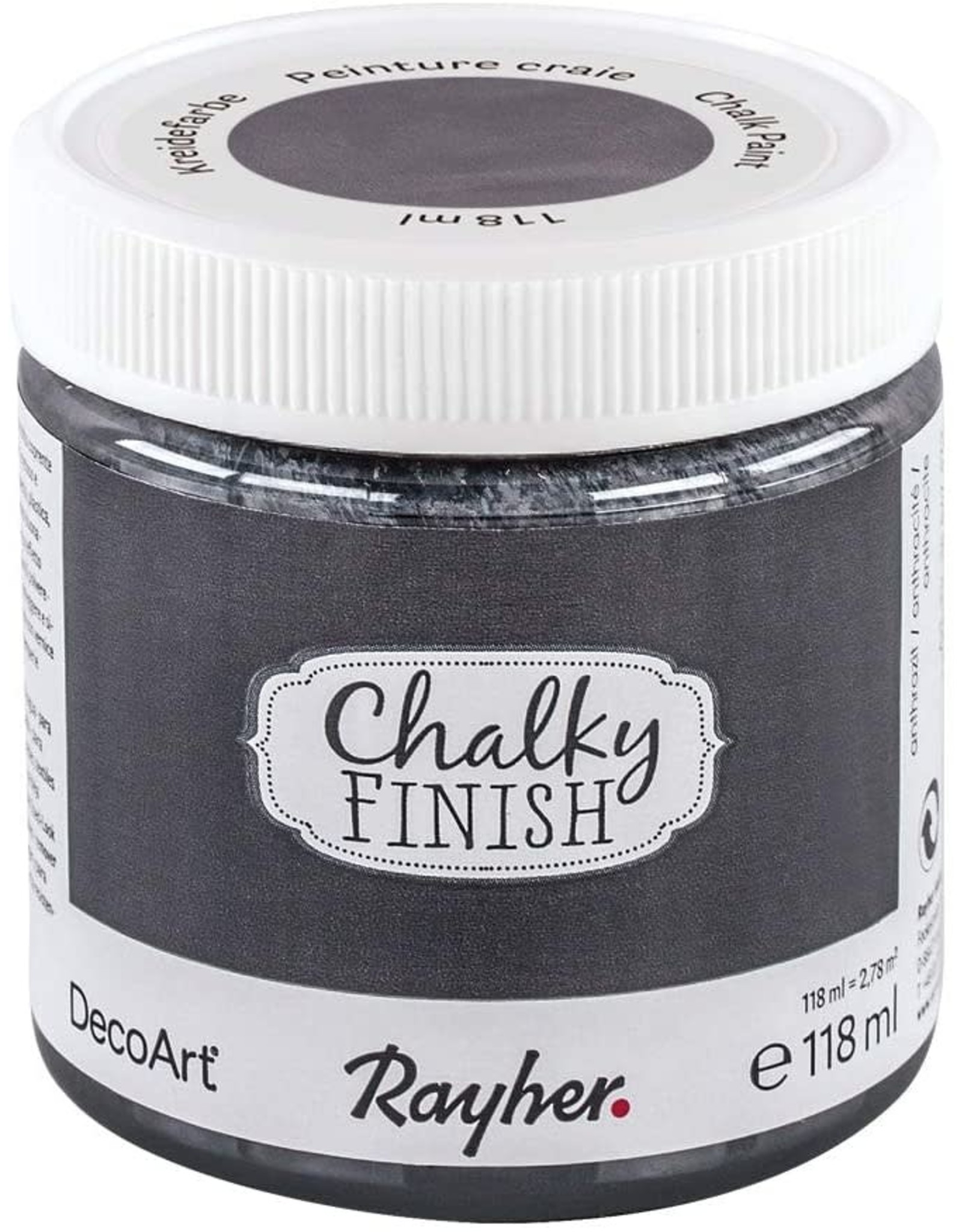 Rayher Peinture Chalky Finish 118 ml Anthracite 572