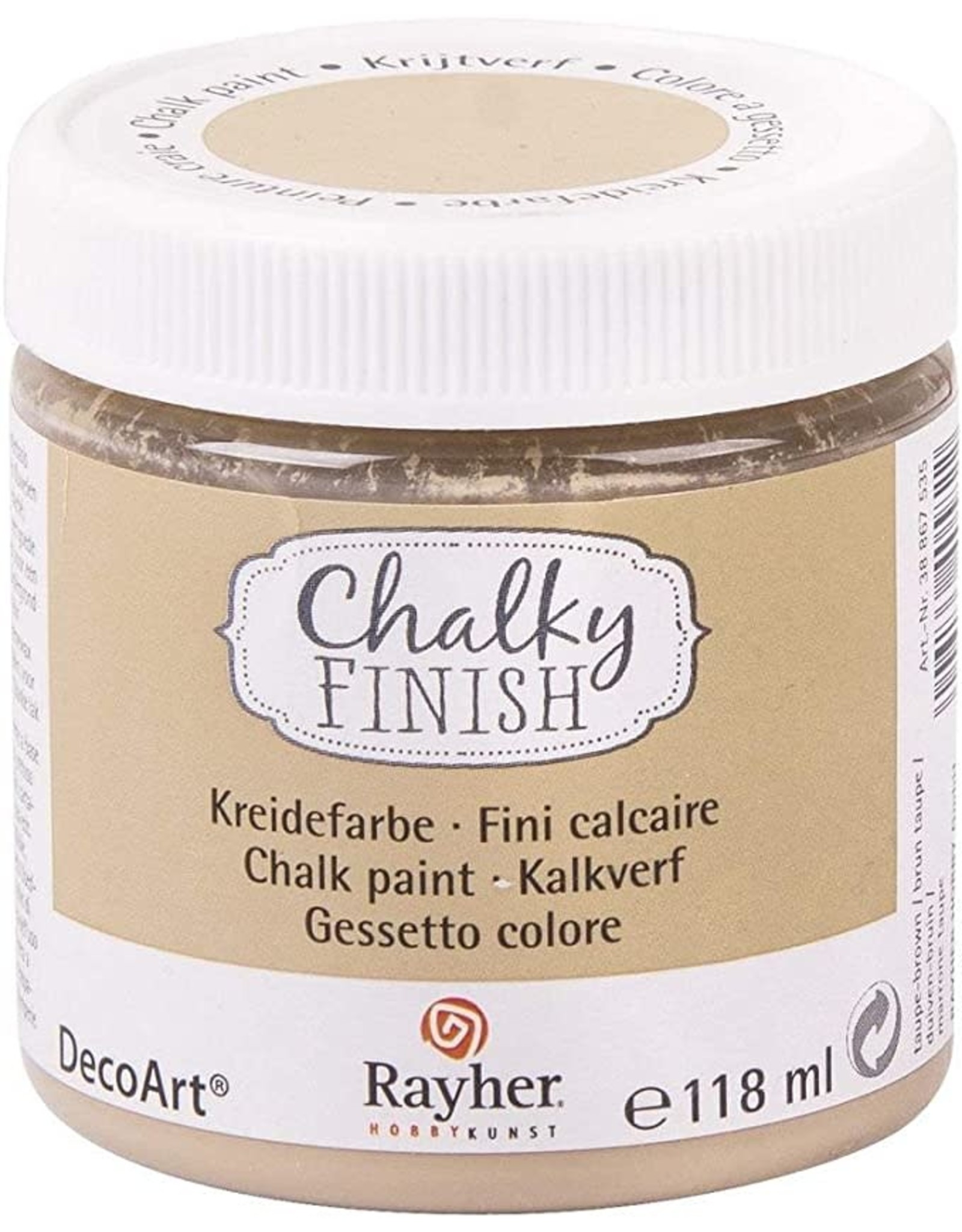 Rayher Peinture Chalky Finish 118 ml Brun taupe 535