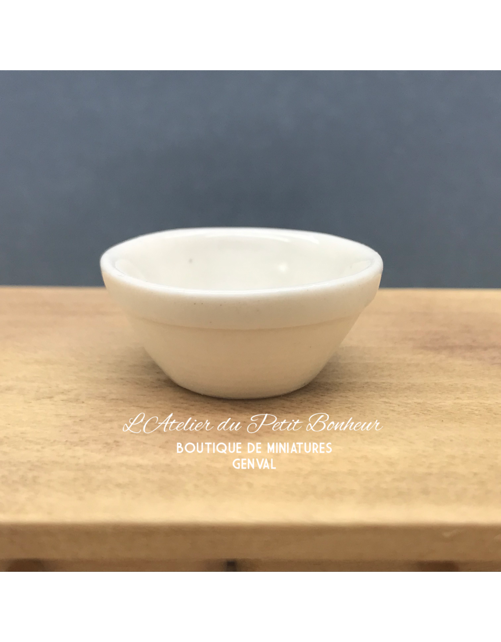 Bol blanc miniature 1:12