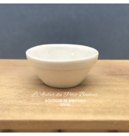 Bol blanc miniature 1:12