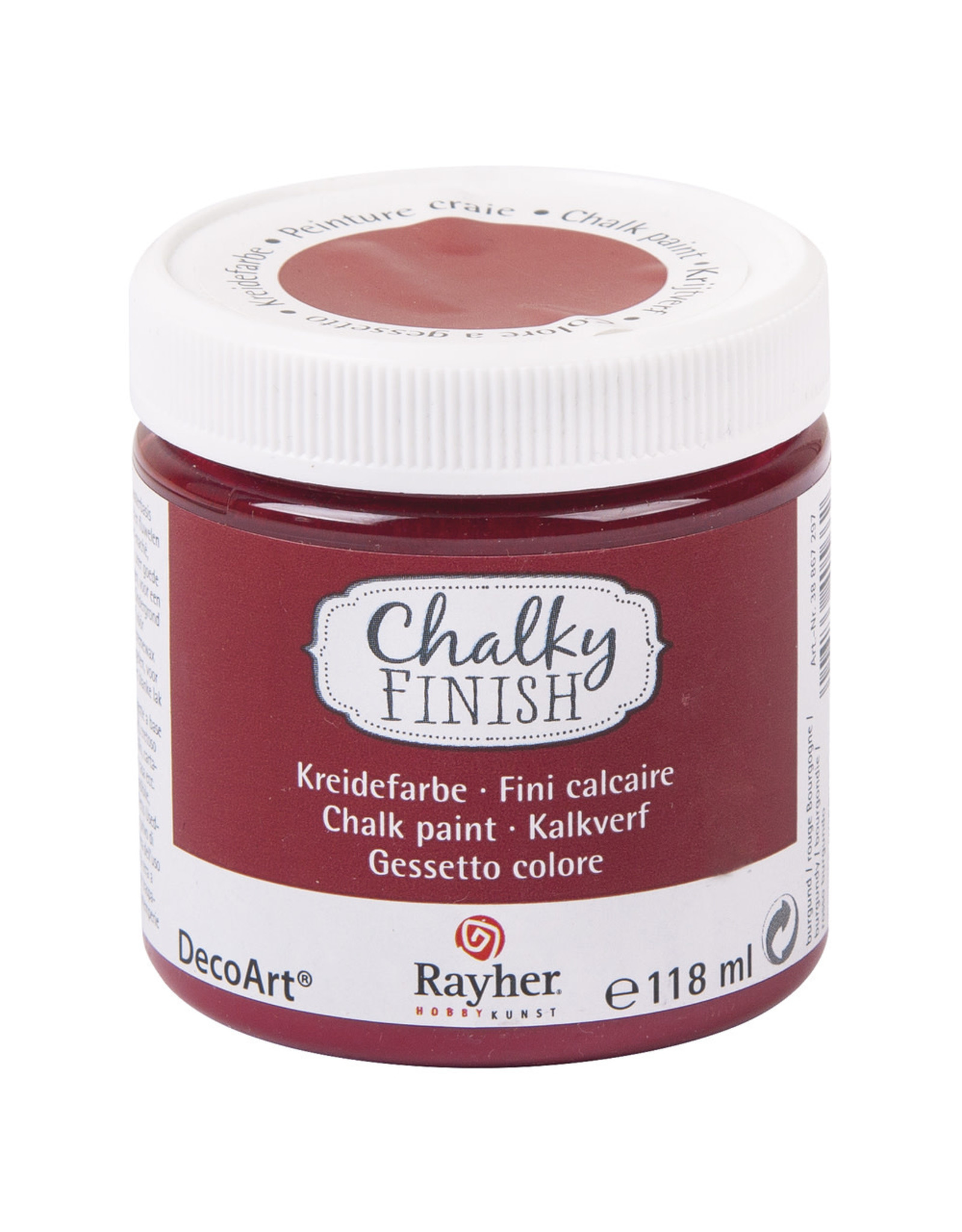 Rayher Peinture Chalky Finish 118 ml Rouge bourgogne 297