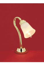Lampe sur table simple tulipe dorée