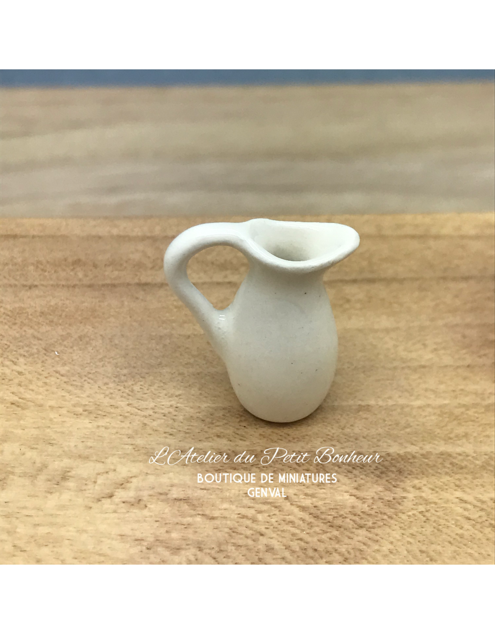 CP Prestige Ceramics (UK) Cruche blanche miniature 1:12