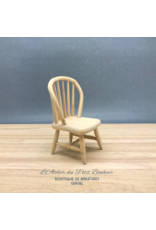 Chaise Windsor non vernie miniature 1:12