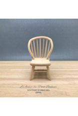 Chaise Windsor non vernie miniature 1:12