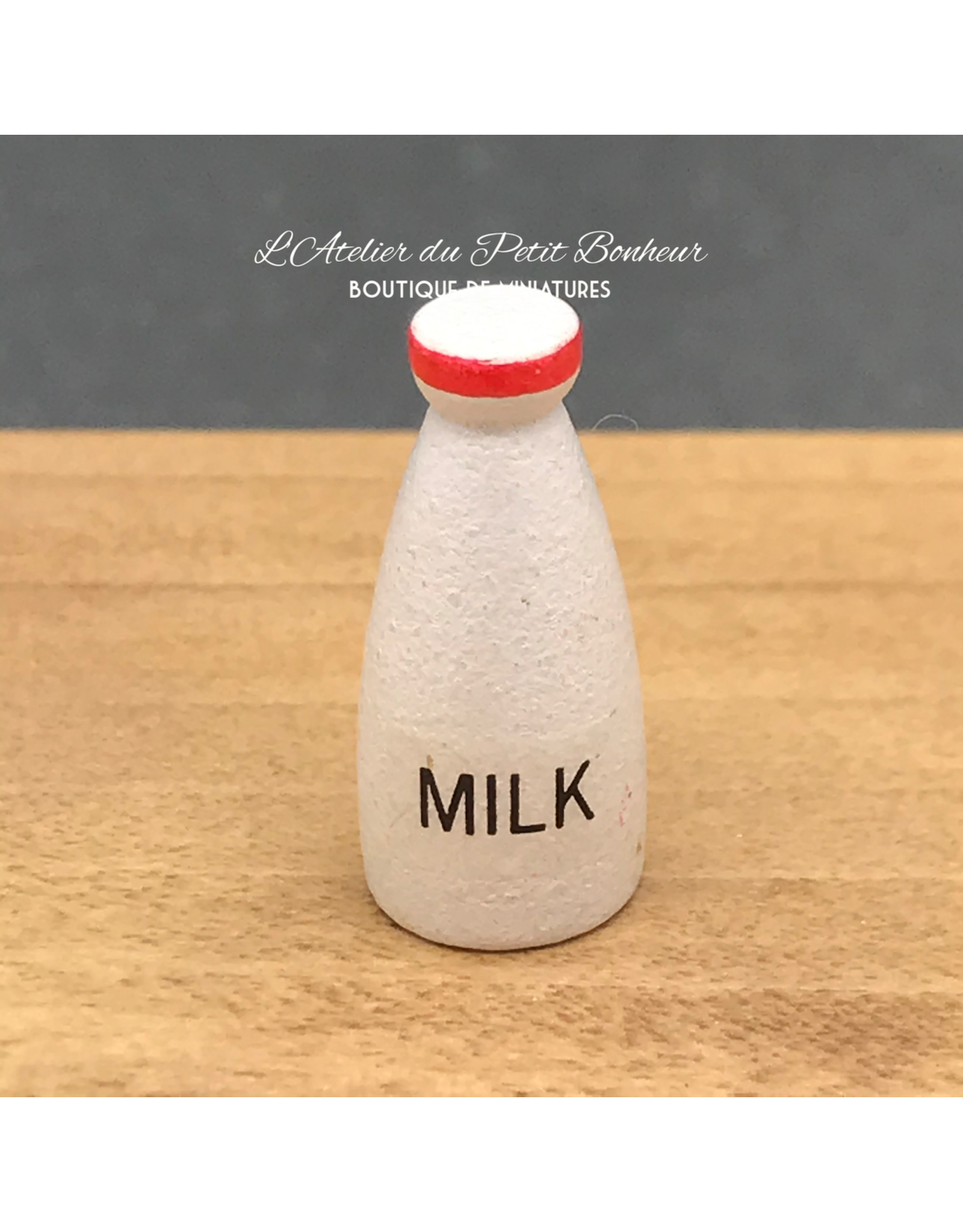 Bouteille de lait miniature 1:12