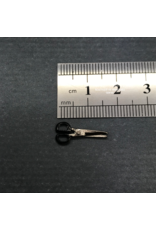 Ciseaux fonctionnels argentés miniature 1:12