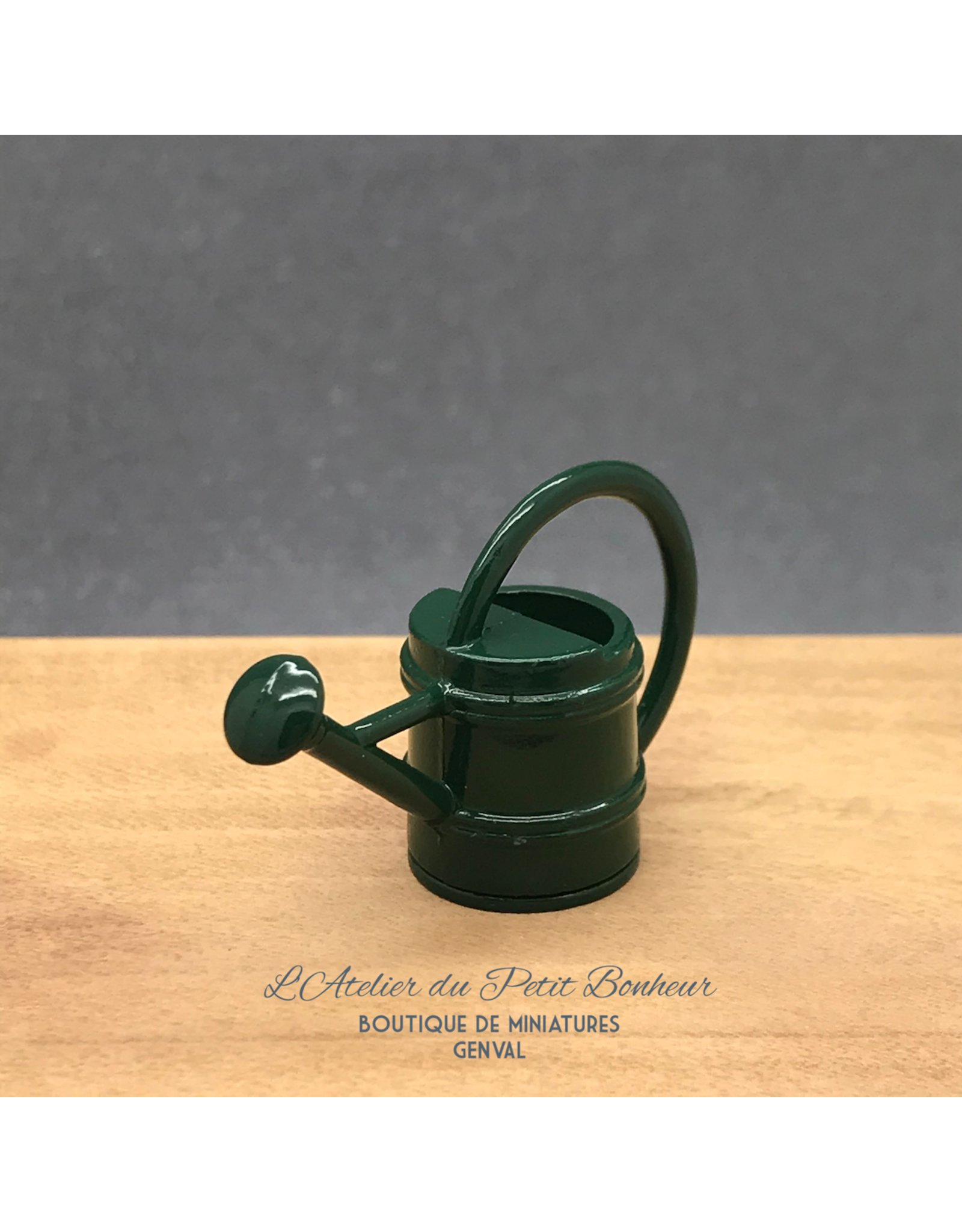 Arrosoir vert miniature 1:12