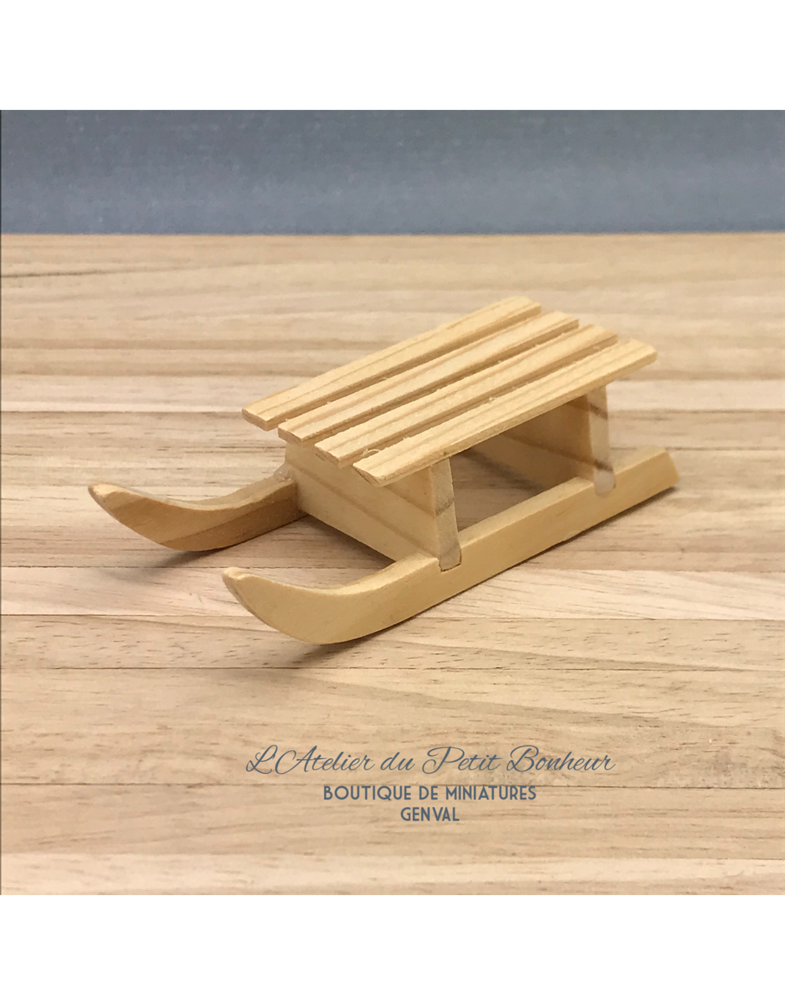 1pc 1:12 Maison De Poupée Miniature En Bois Luge Mini Scène - Temu Belgium