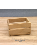 Cageot en bois (grand) miniature 1:12