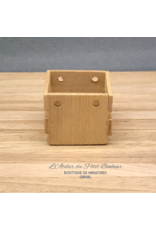 Cageot en bois (grand) miniature 1:12