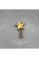 Pointe de sapin étoile dorée, miniature 1:12