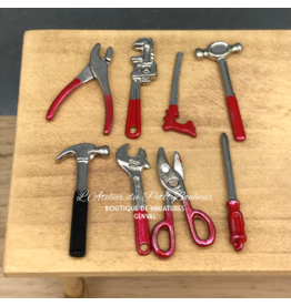 Outils (8) miniatures 1:12