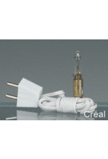 Deux ampoules flammes avec douille, câble et prise