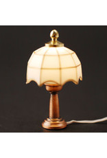 Lampe de table Tiffany blanche