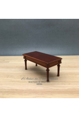 Table basse Louis XVI merisier miniature 1:12
