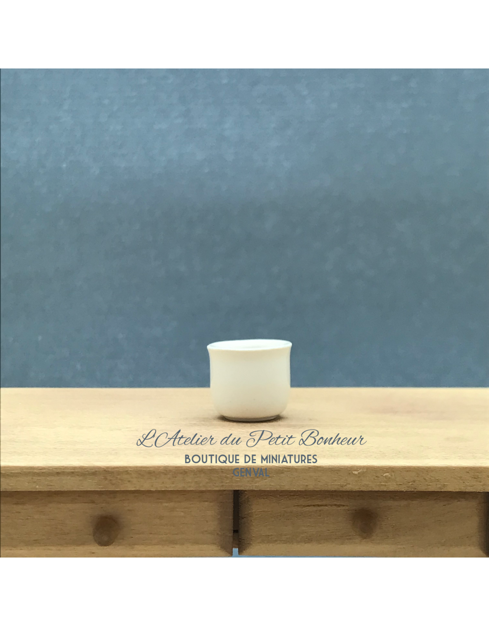 CP Prestige Ceramics (UK) Cache-pot blanc (Petit) miniature 1:12