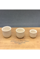 CP Prestige Ceramics (UK) Cache-pot blanc (Petit) miniature 1:12