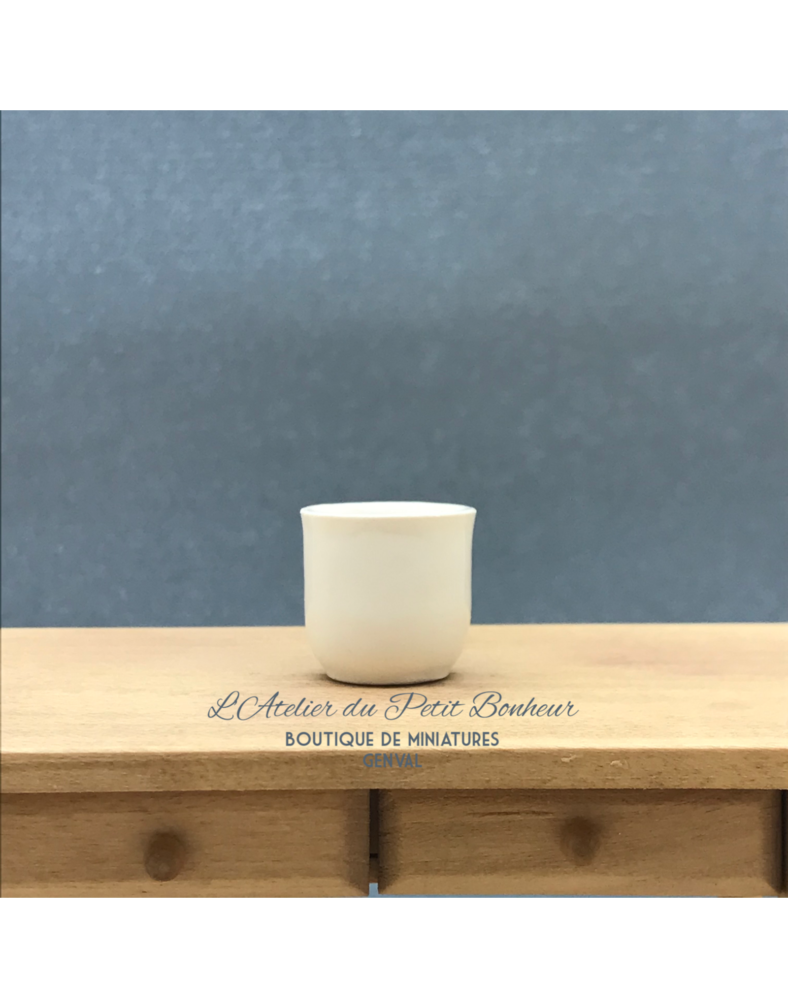 CP Prestige Ceramics (UK) Cache-pot blanc (Grand) miniature 1:12