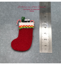 Botte de Noël garnie miniature 1:12