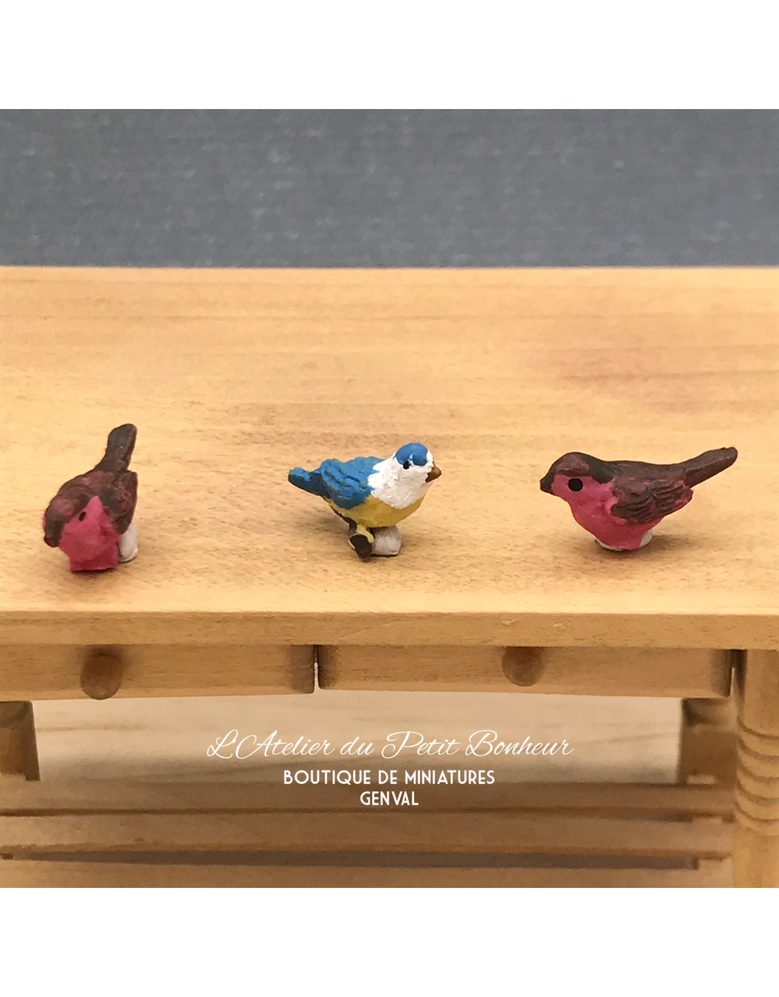 Oiseaux (3) miniatures 1:12