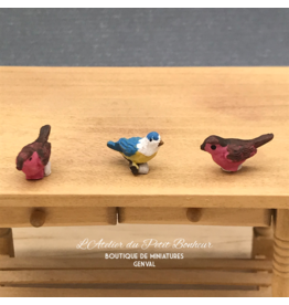 Oiseaux (3) miniatures 1:12