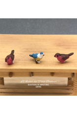 Oiseaux (3) miniatures 1:12