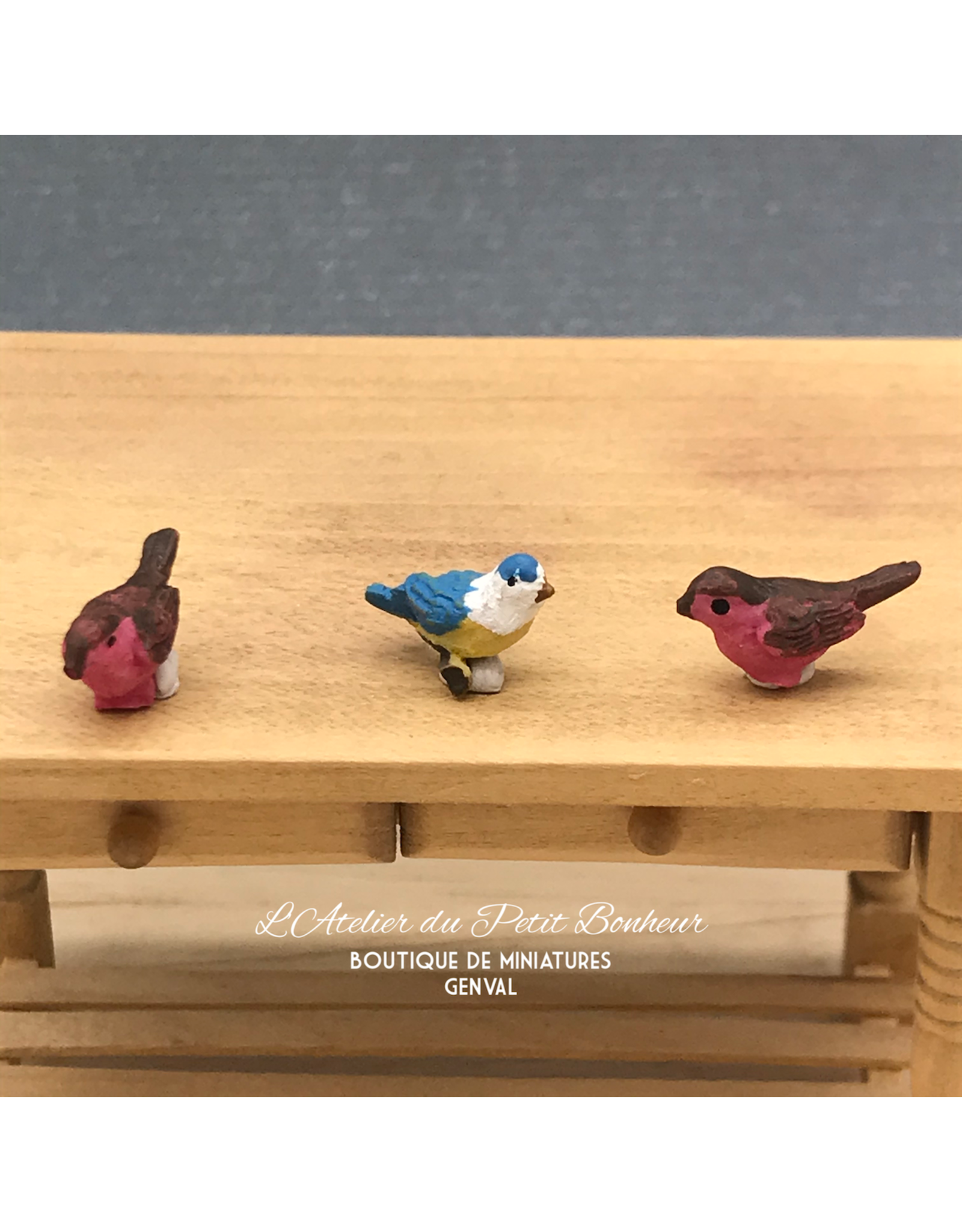 Oiseaux (3) miniatures 1:12