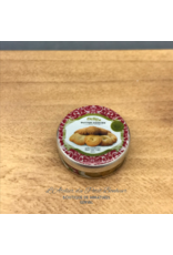 Boîte à biscuits métallique ronde miniature 1:12