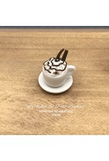 Tasse de cappuccino chantilly miniature 1:12
