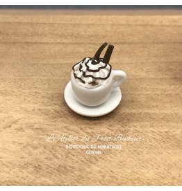 Tasse de cappuccino chantilly miniature 1:12