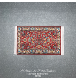 Tapis Persan rouge 8x12cm miniature 1:12