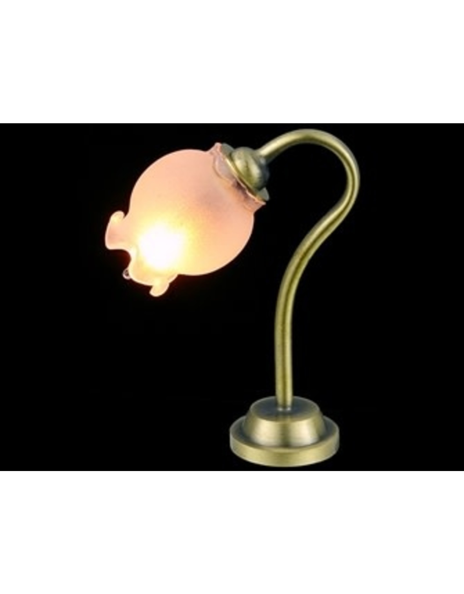 Lampe de bureau tulipe miniature 1:12