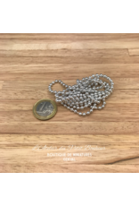Guirlande de perles argentées 1 m