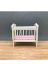 Lit d'enfant/bébé à barreaux blanc