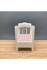 Lit d'enfant/bébé à barreaux blanc