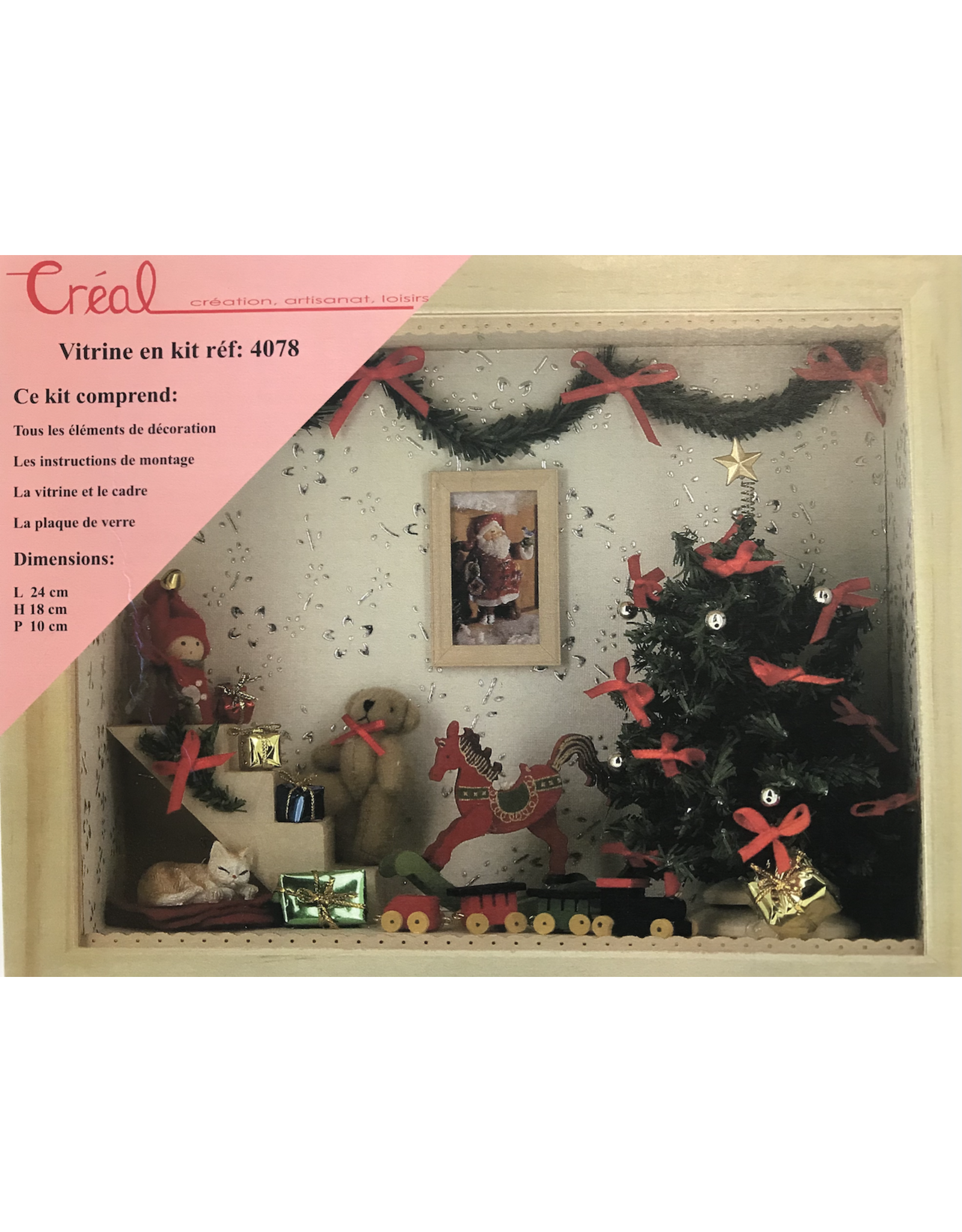 Créal Petite vitrine en kit "Noël" miniature 1:12