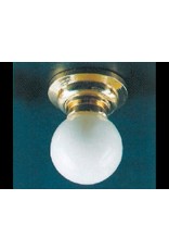 Plafonnier globe blanc miniature 1:12