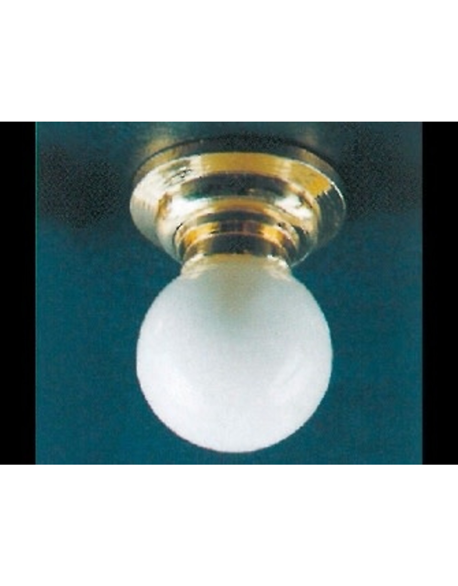 Plafonnier globe blanc miniature 1:12