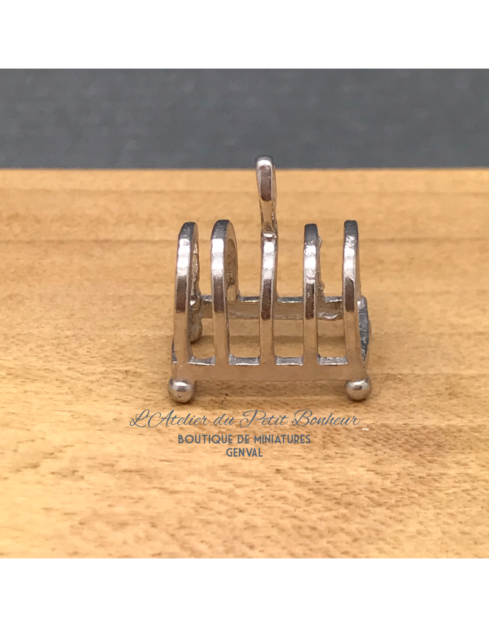 Phoenix Model Developments Support pour toasts argenté miniature 1:12