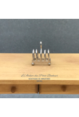 Phoenix Model Developments Support pour toasts argenté miniature 1:12