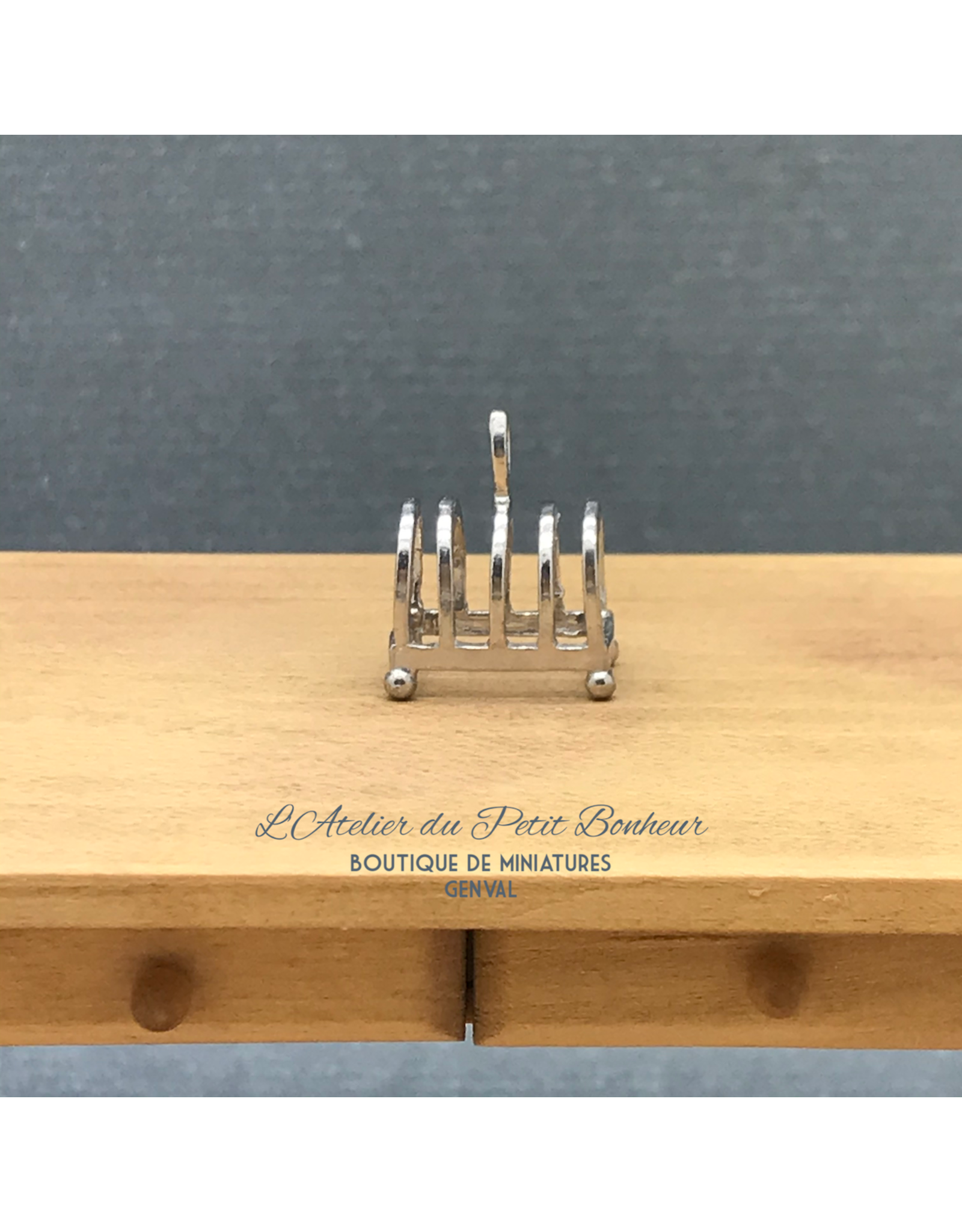 Phoenix Model Developments Support pour toasts argenté miniature 1:12